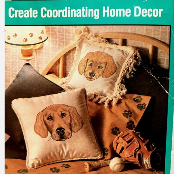 VTG Tulip Big & Easy Iron-On Transfers 17 x 26 Cats Dogs Paws Giant Sheet '92 - Picture 5 of 5